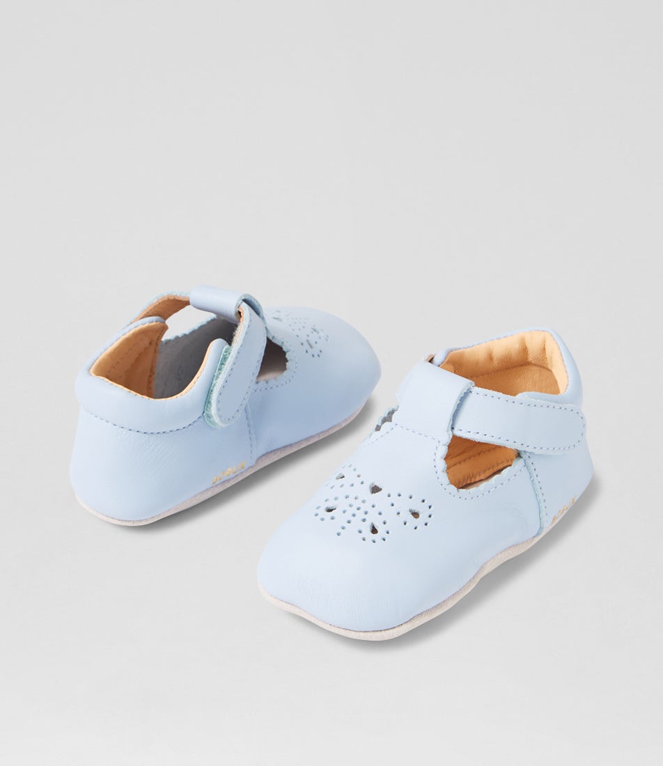 bobux Ss Flutterheart Infant Skyway Leather Flat Shoes