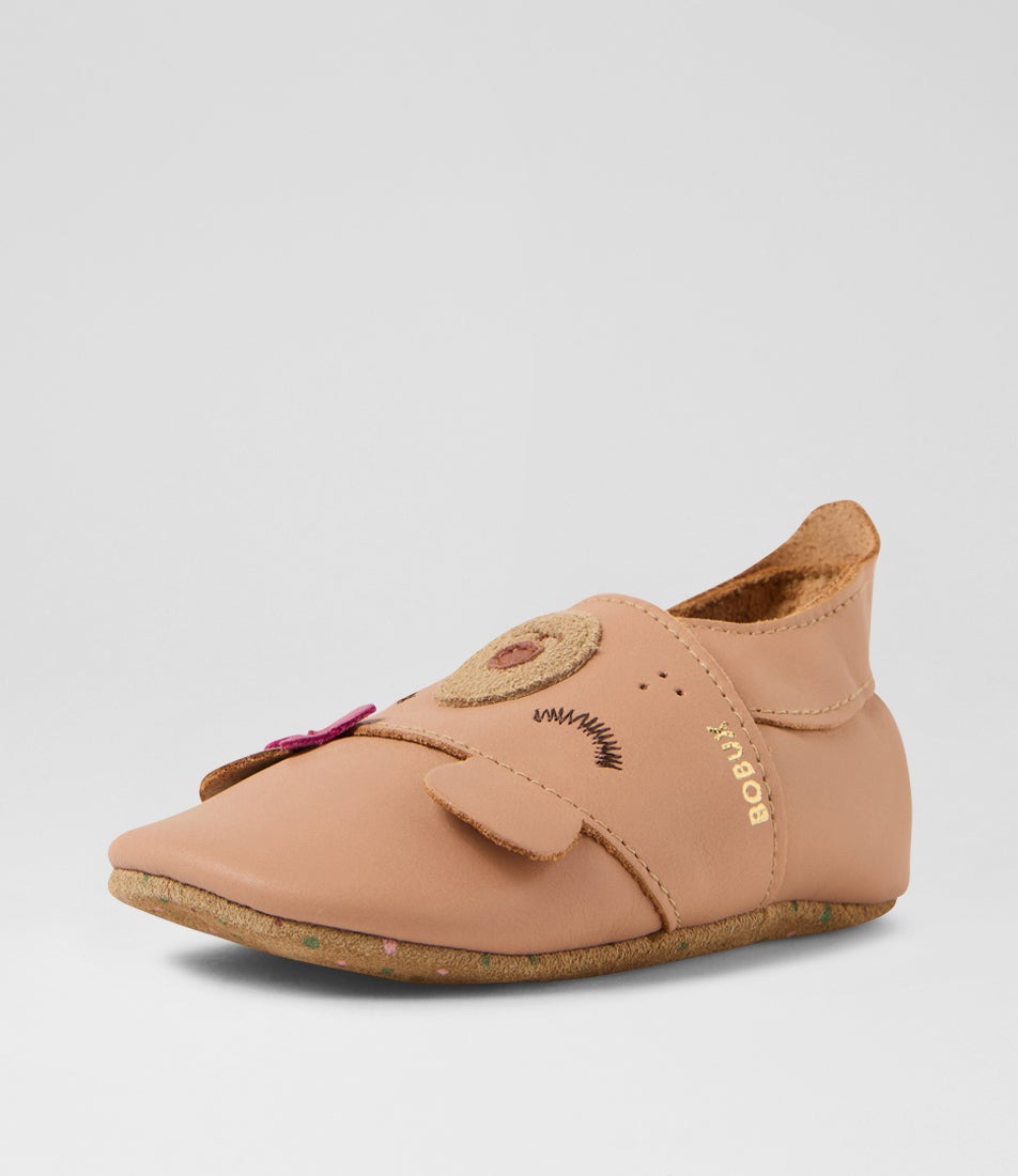 Bobux Ss Mama Bear Infant Caramel Leather Flat Shoes