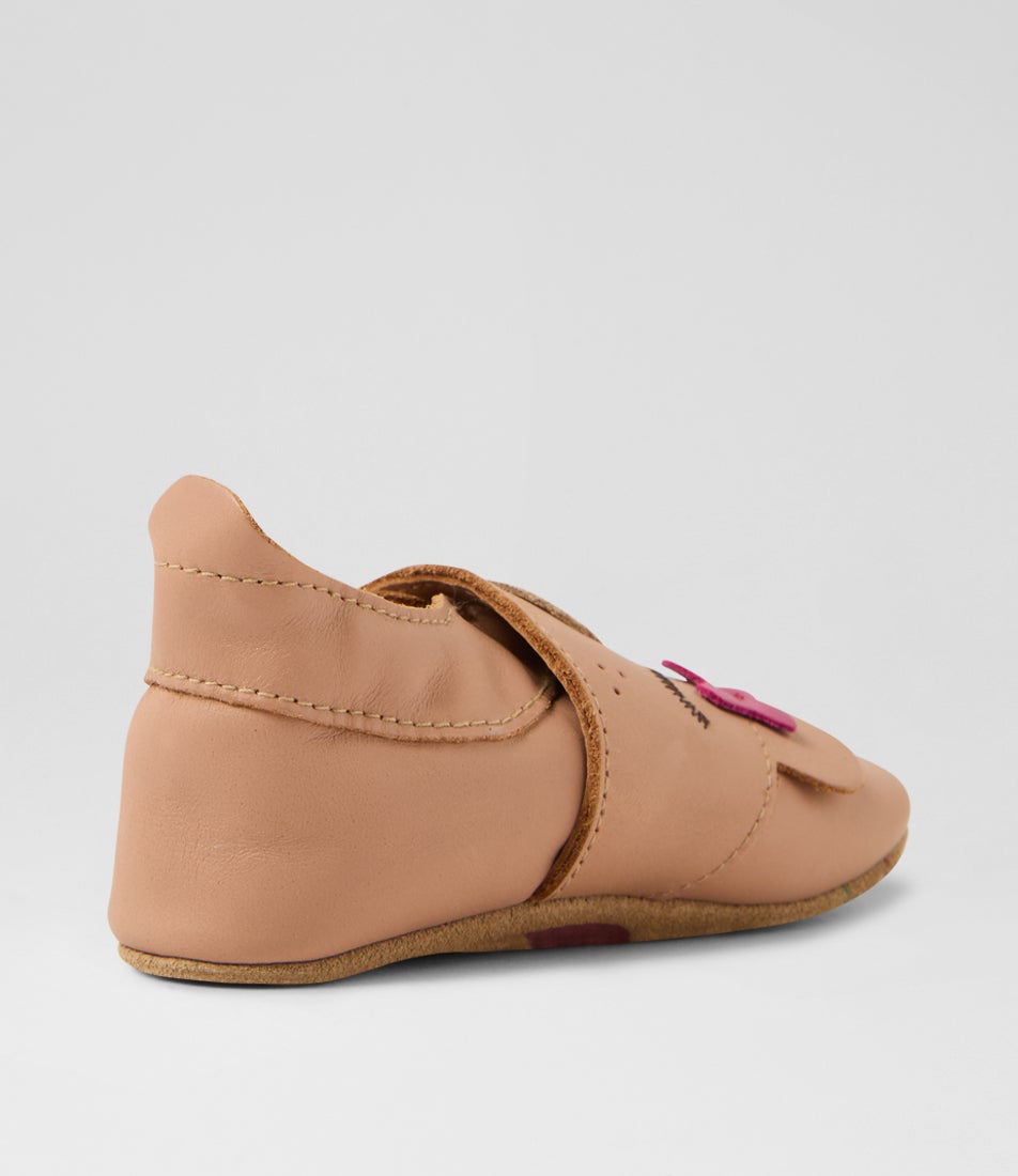 Bobux Ss Mama Bear Infant Caramel Leather Flat Shoes