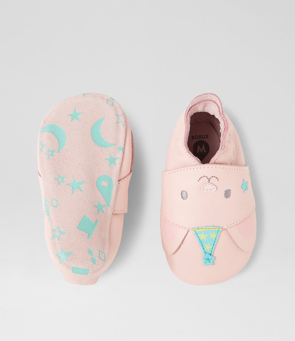 Bobux Ss Marvelous Mouse Blossom Leather Flat Shoes