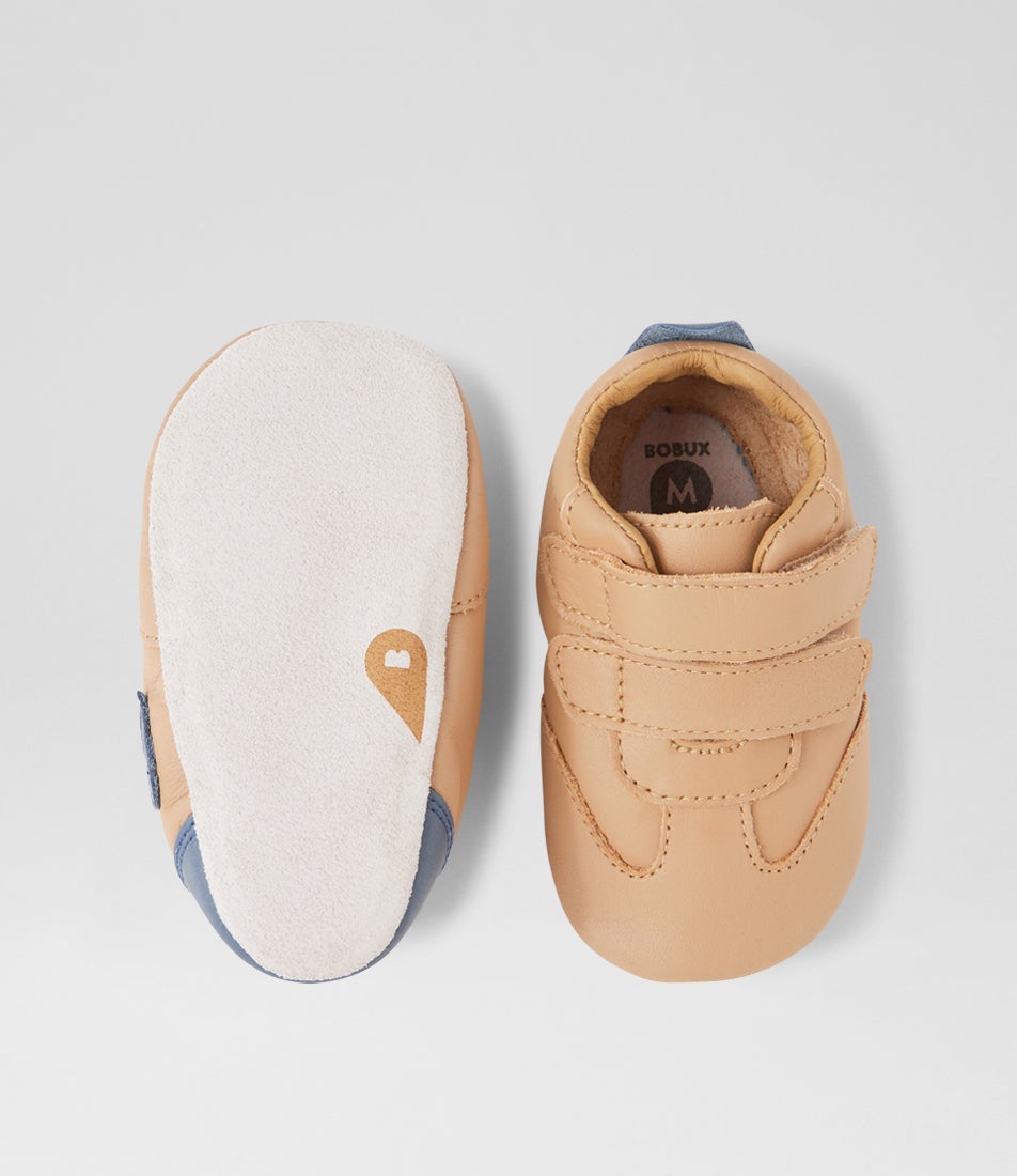 Bobux Ss Pitch Infant Doe Cobalt Leather Flat Shoes