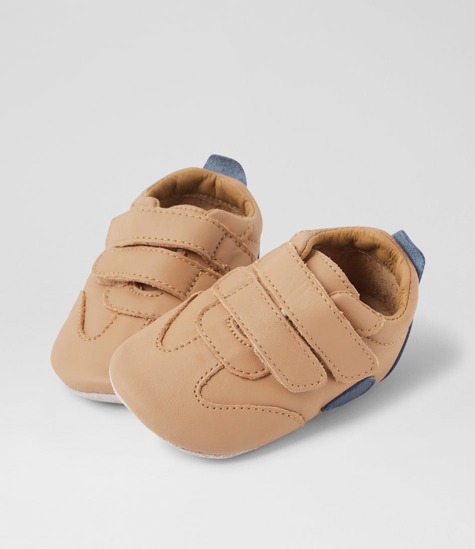 bobux Ss Pitch Infant Doe Cobalt Leather Flat Shoes