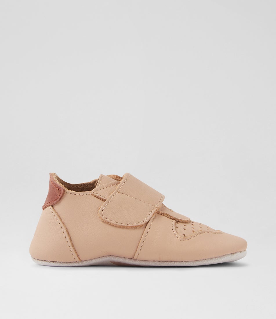 Bobux Ss Riley Mini Infant Beige Toffee Leather Flat Shoes