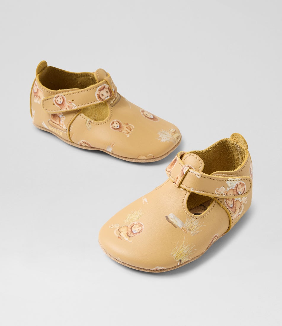 bobux Ss Roar T Bar Infant Taffy Multi Leather Flat Shoes