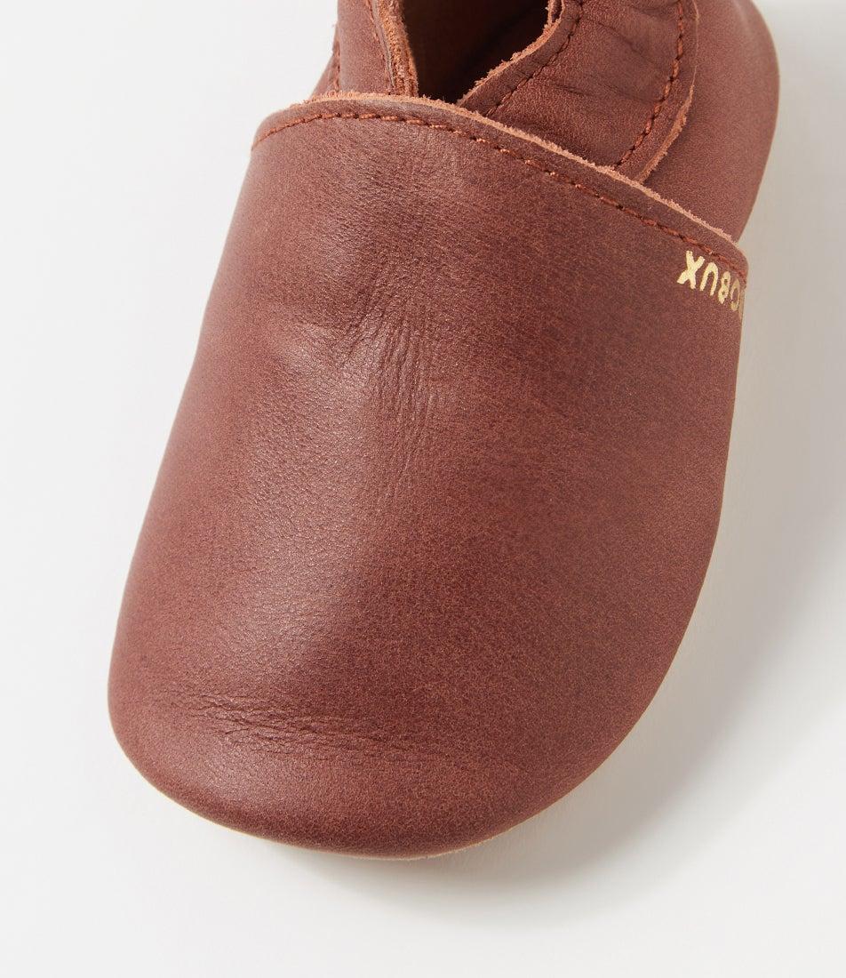 Bobux Ss Simple Shoe Infant Toffee Leather Flat Shoes