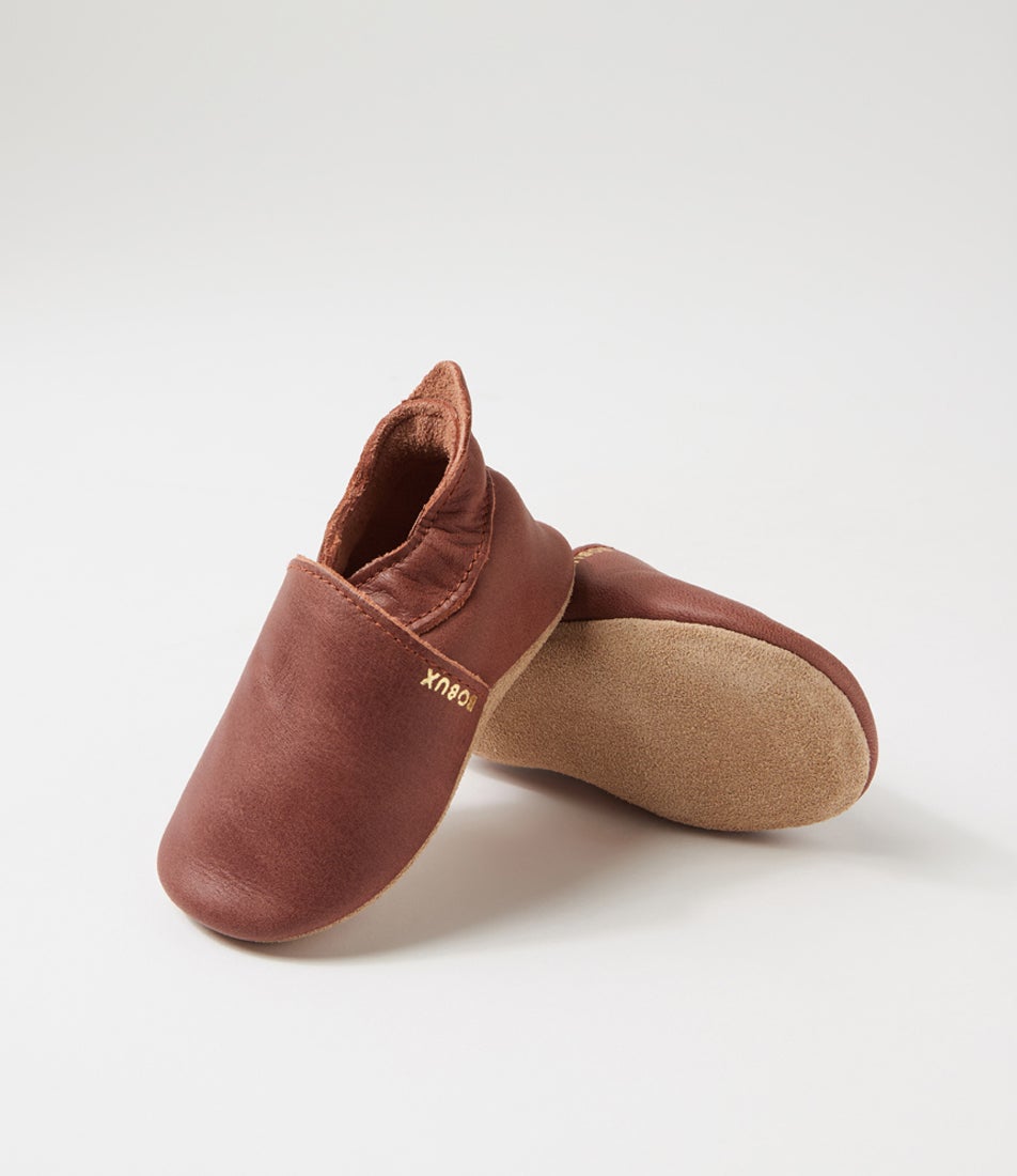 bobux Ss Simple Shoe Infant Toffee Leather Flat Shoes