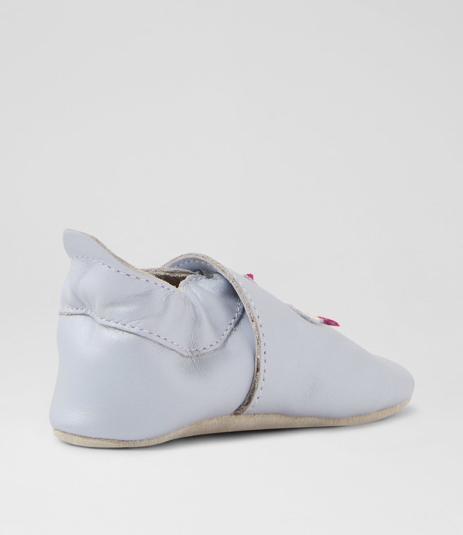 Bobux Ss Stardust Infant Lilac Shimmer Leather Flat Shoes