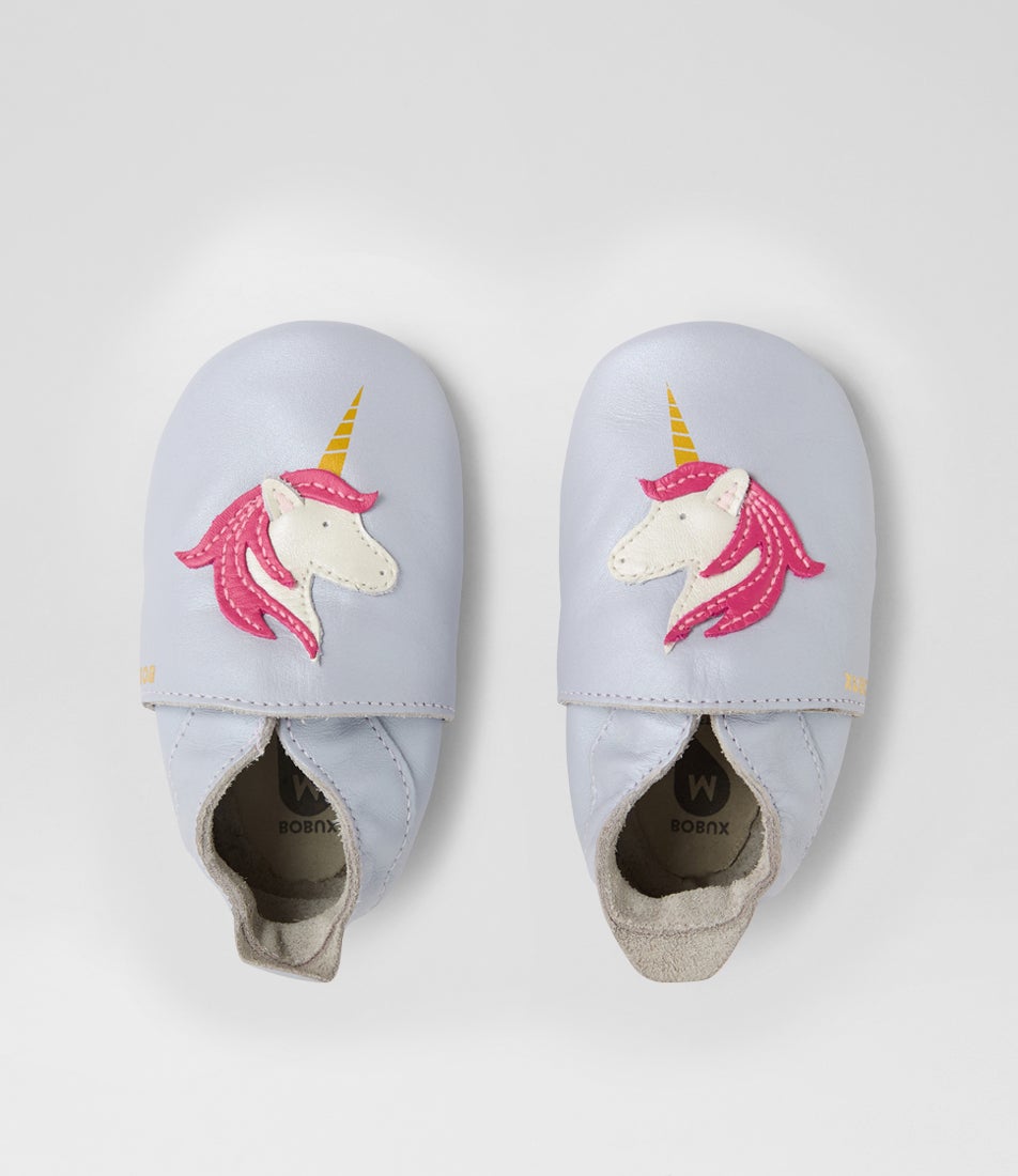 bobux Ss Stardust Infant Lilac Shimmer Leather Flat Shoes