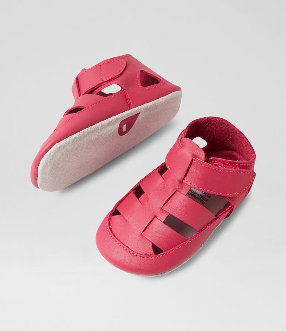 Bobux Ss Tidal Mini Infant Fuchsia Leather Flat Shoes