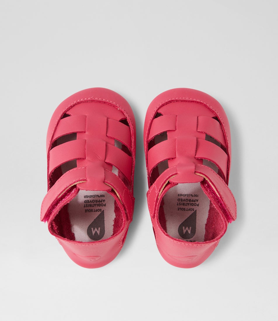 bobux Ss Tidal Mini Infant Fuchsia Leather Flat Shoes