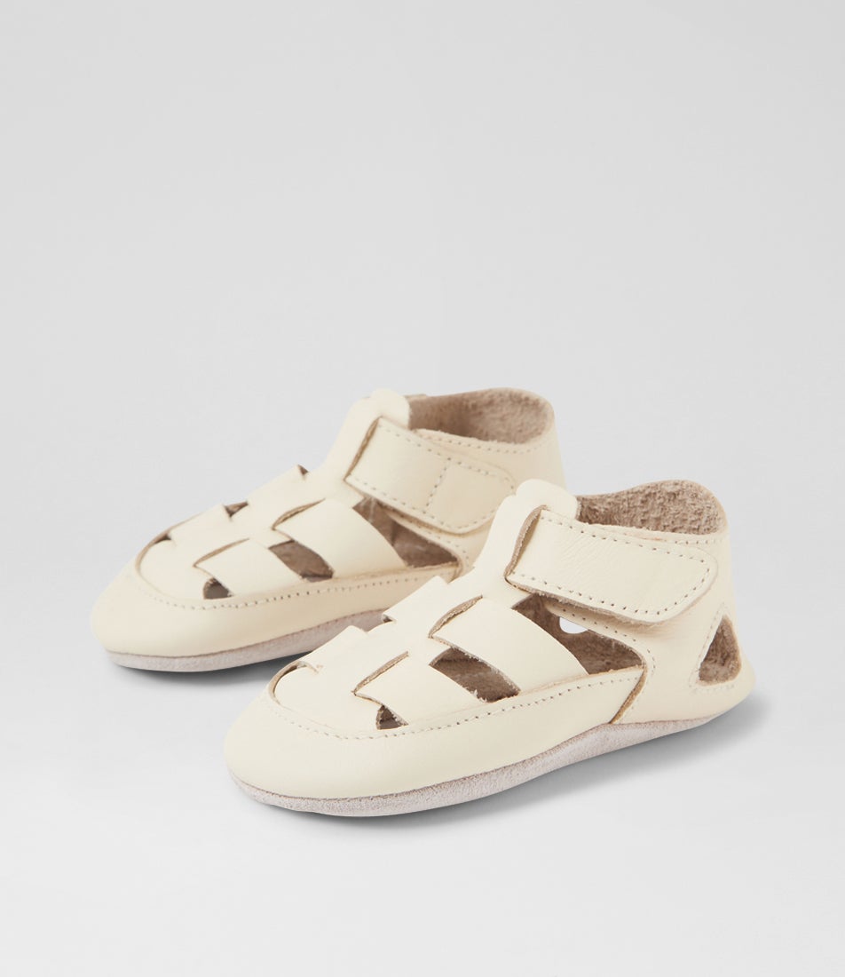 bobux Ss Tidal Mini Infant Vanilla Leather Flat Shoes