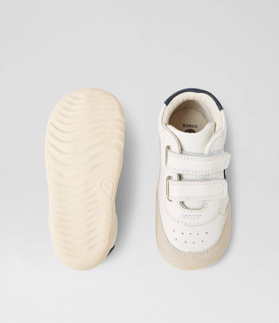 Bobux Su Champ High Chalk Gentian Blue Leather Ankle Boots