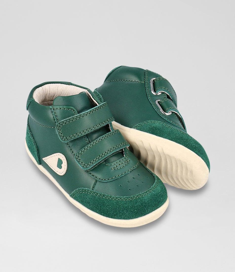 Bobux Su Champ High Infant Deep Emerald Chalk Leather Ankle Boots