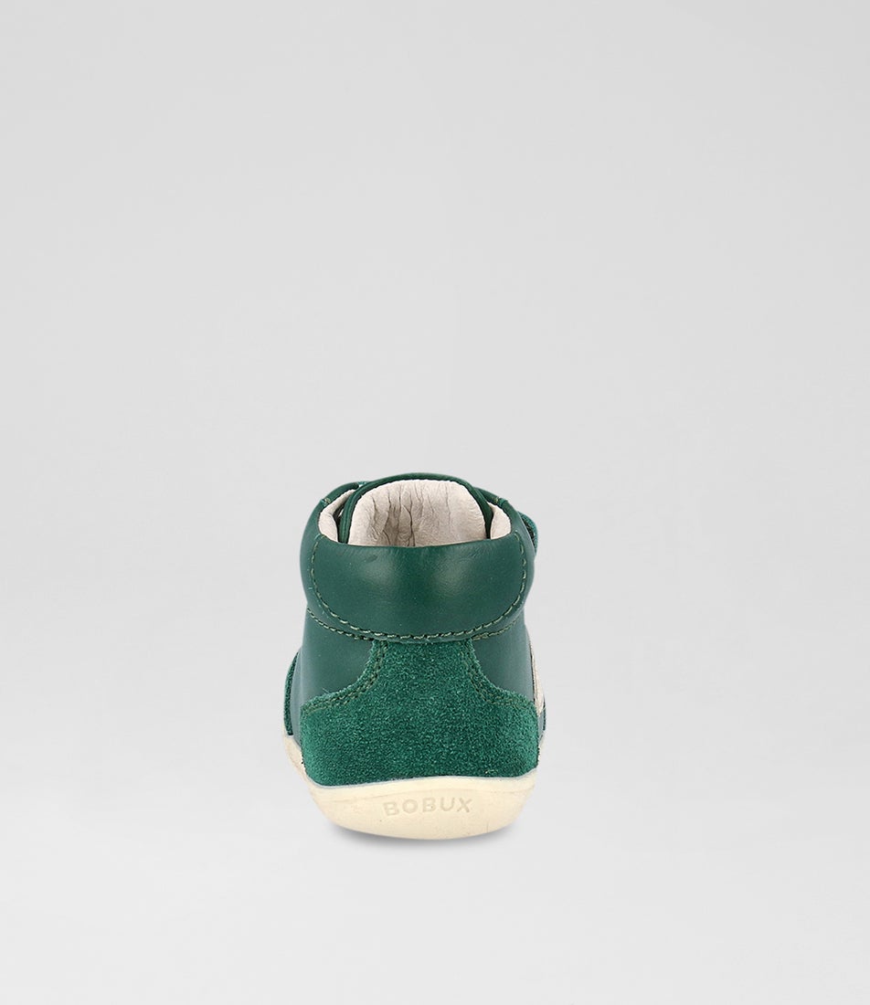 Bobux Su Champ High Infant Deep Emerald Chalk Leather Ankle Boots