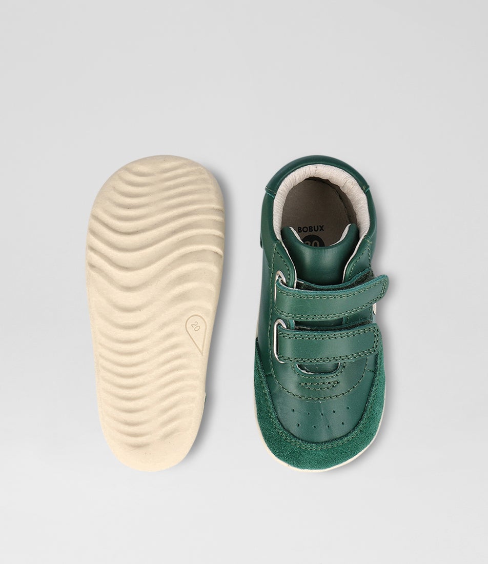 Bobux Su Champ High Infant Deep Emerald Chalk Leather Ankle Boots