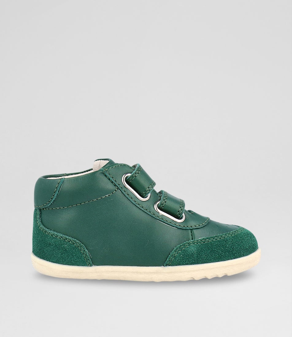 bobux Su Champ High Infant Deep Emerald Chalk Leather Ankle Boots