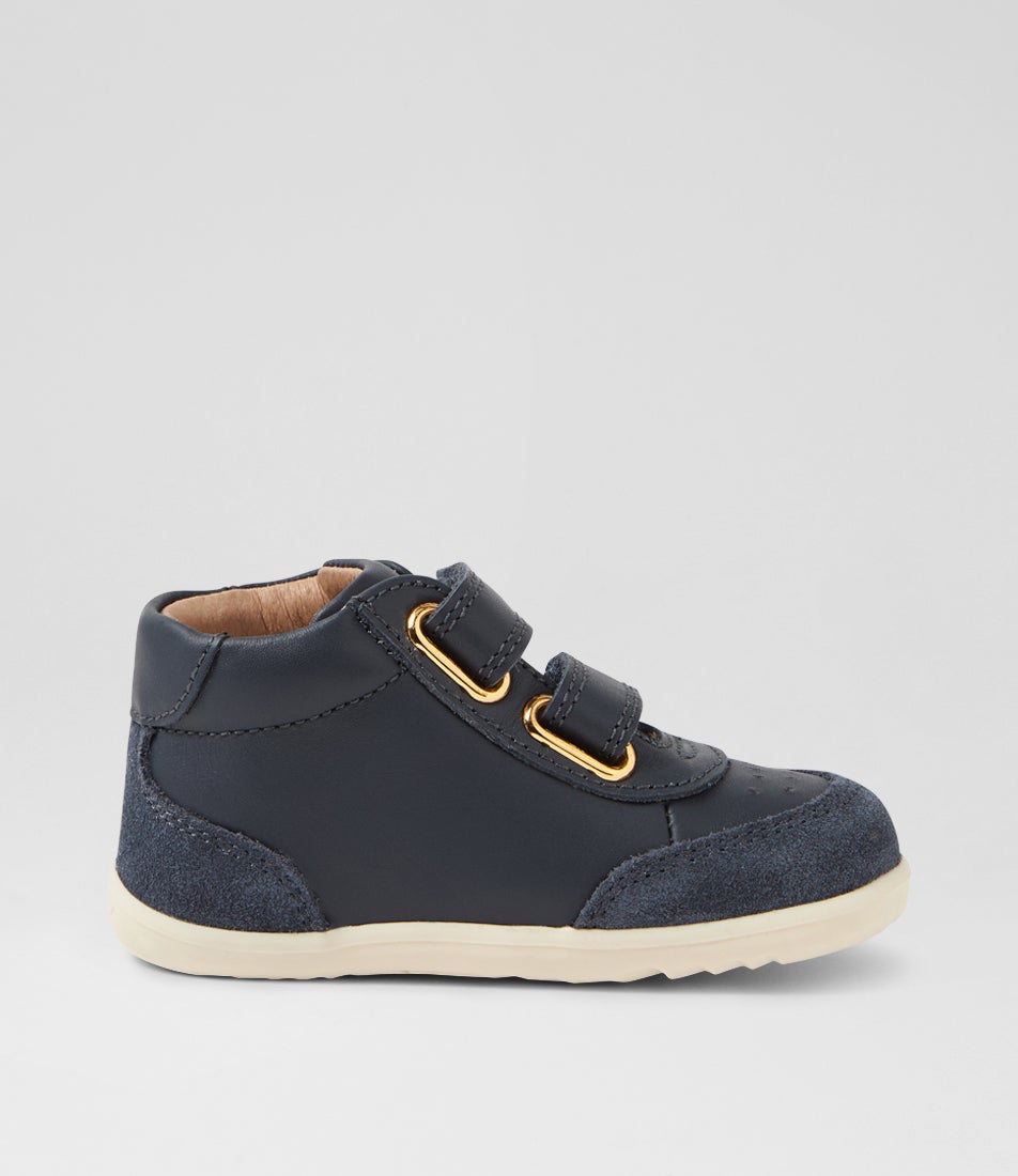 Bobux Su Champ High Infant Navy Leather Ankle Boots