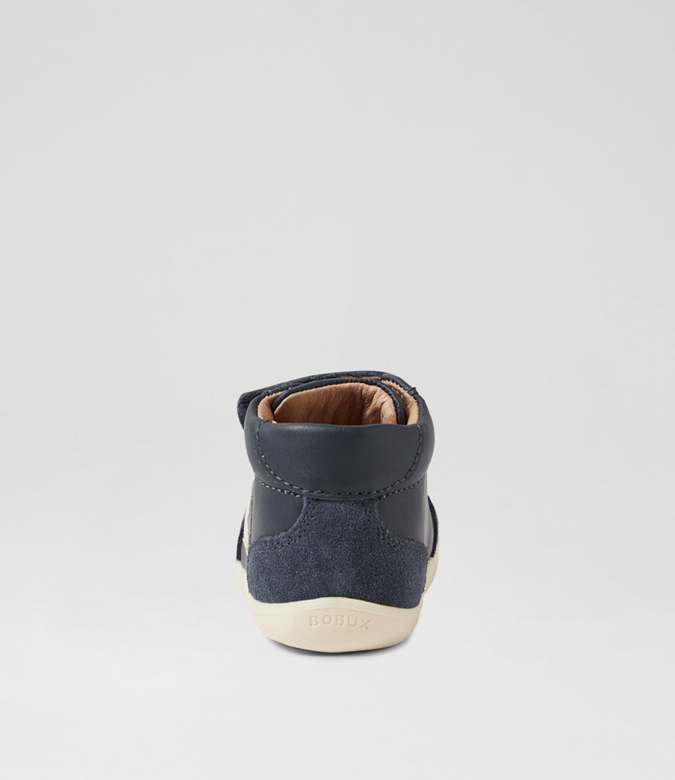 Bobux Su Champ High Infant Navy Leather Ankle Boots