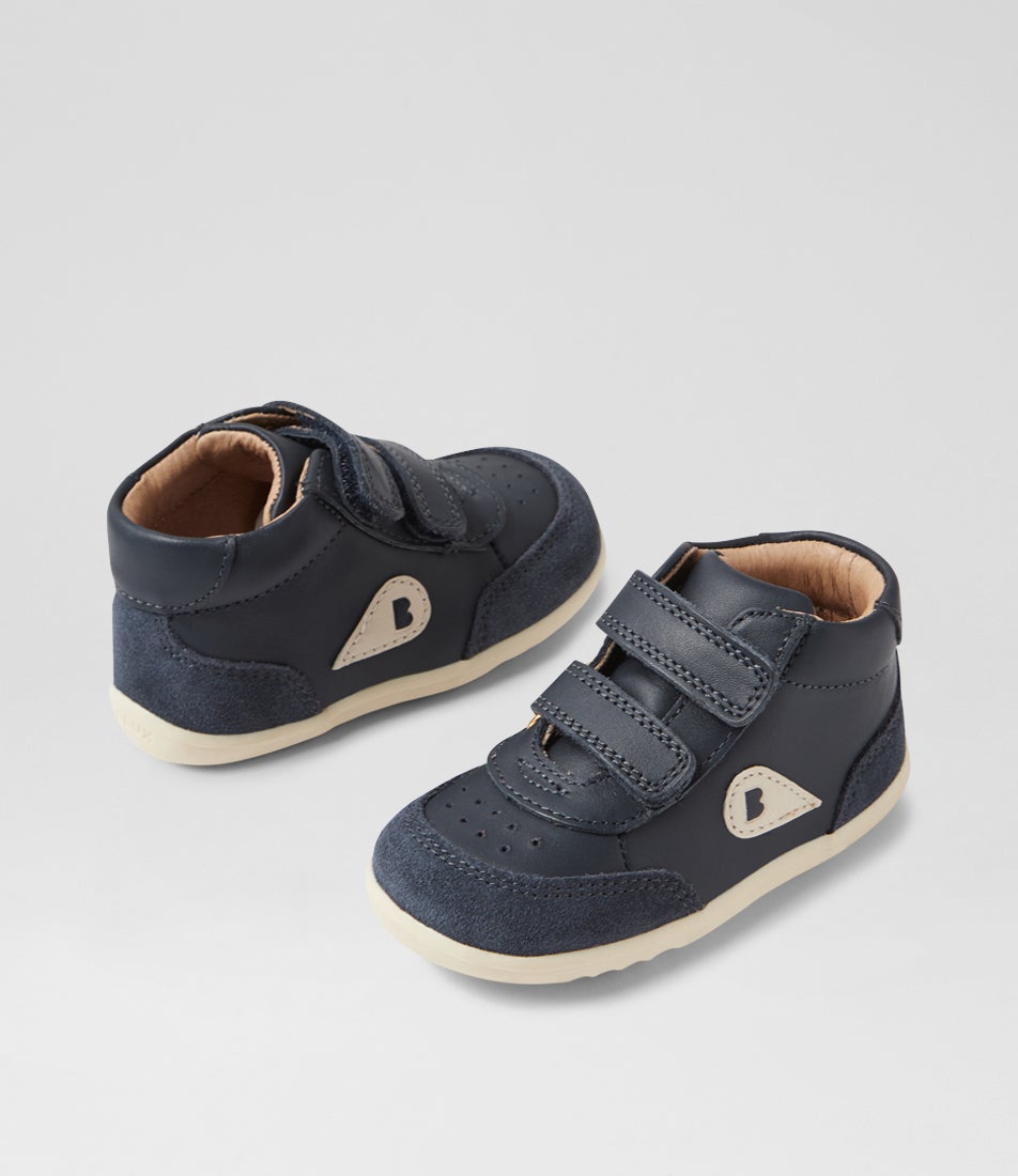bobux Su Champ High Infant Navy Leather Ankle Boots
