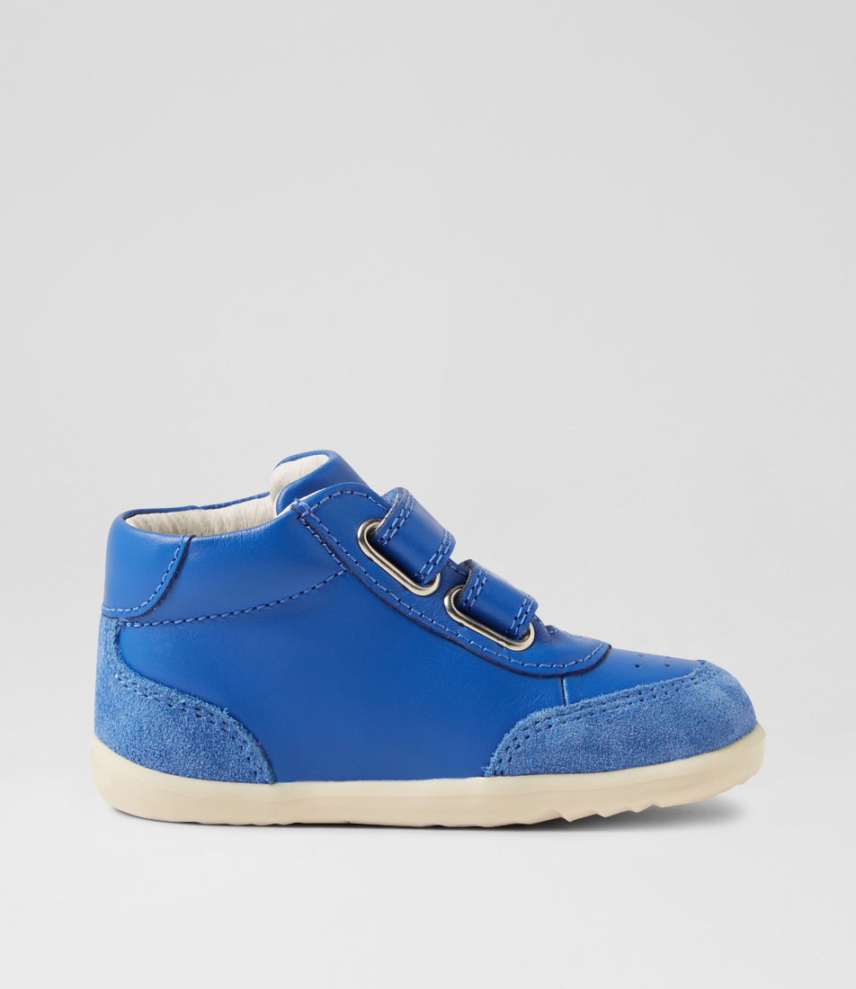 Bobux Su Champ High Infant Olympian Blue Leather Ankle Boots