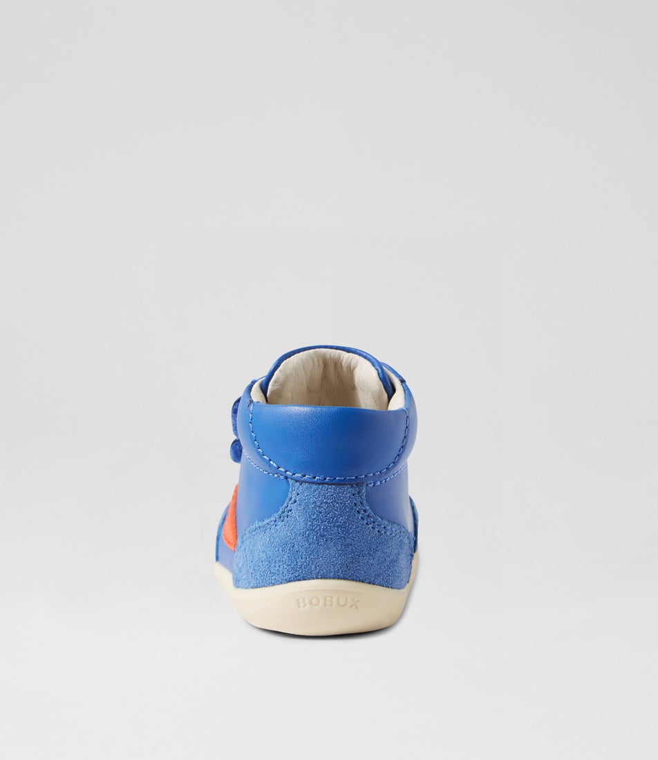 Bobux Su Champ High Infant Olympian Blue Leather Ankle Boots