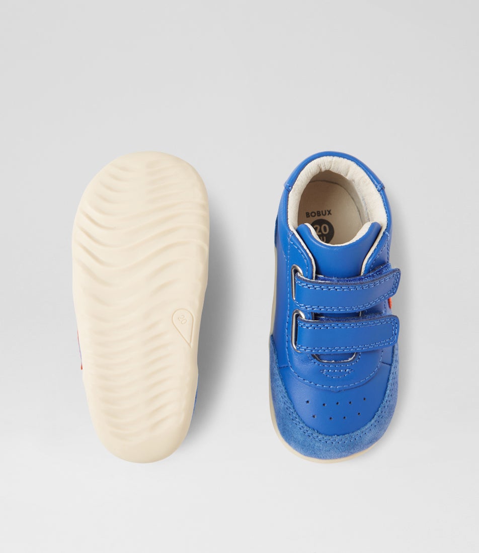 Bobux Su Champ High Infant Olympian Blue Leather Ankle Boots
