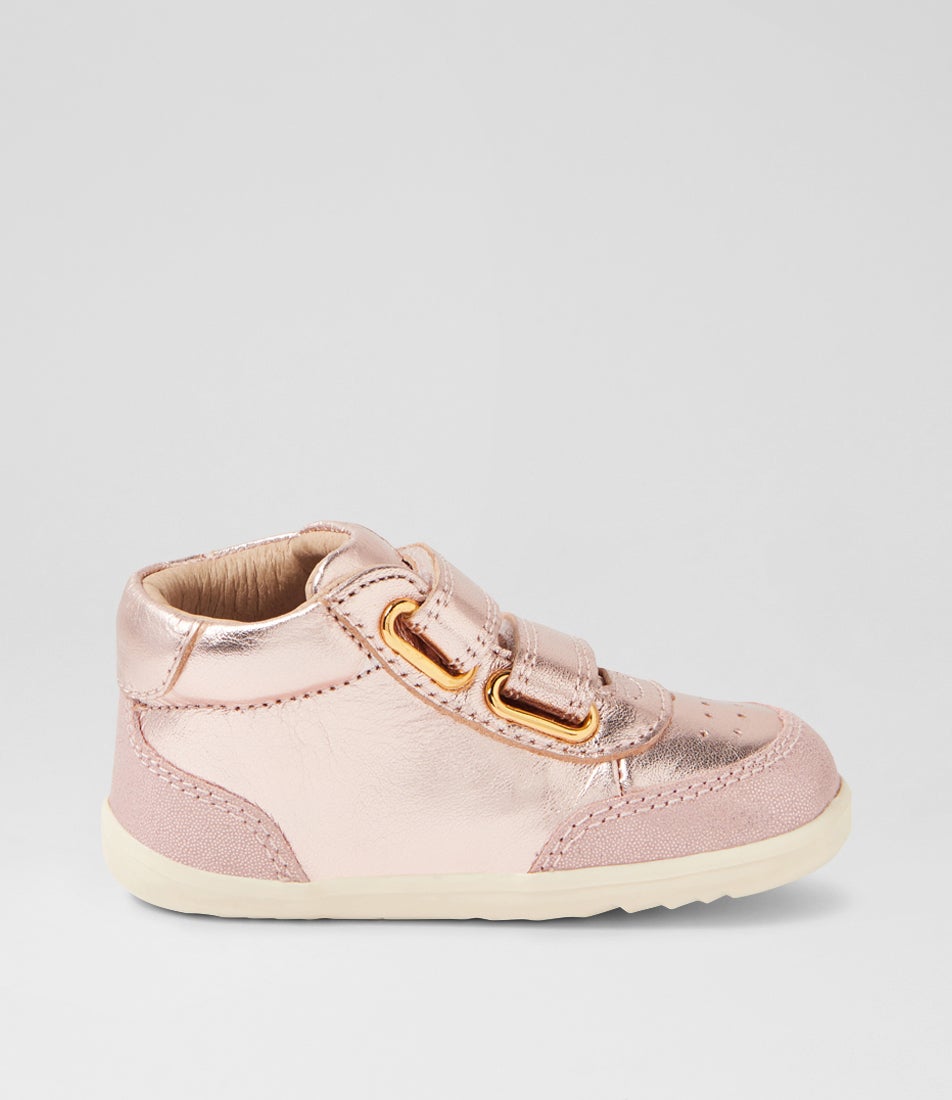 Bobux Su Champ High Infant Rose Gold Leather Ankle Boots