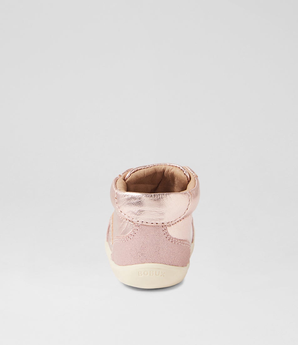 Bobux Su Champ High Infant Rose Gold Leather Ankle Boots