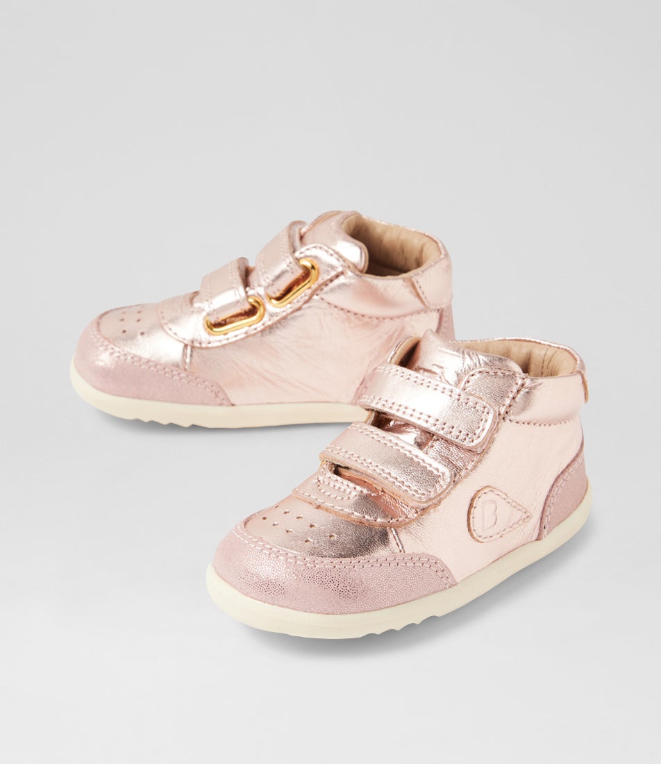 bobux Su Champ High Infant Rose Gold Leather Ankle Boots