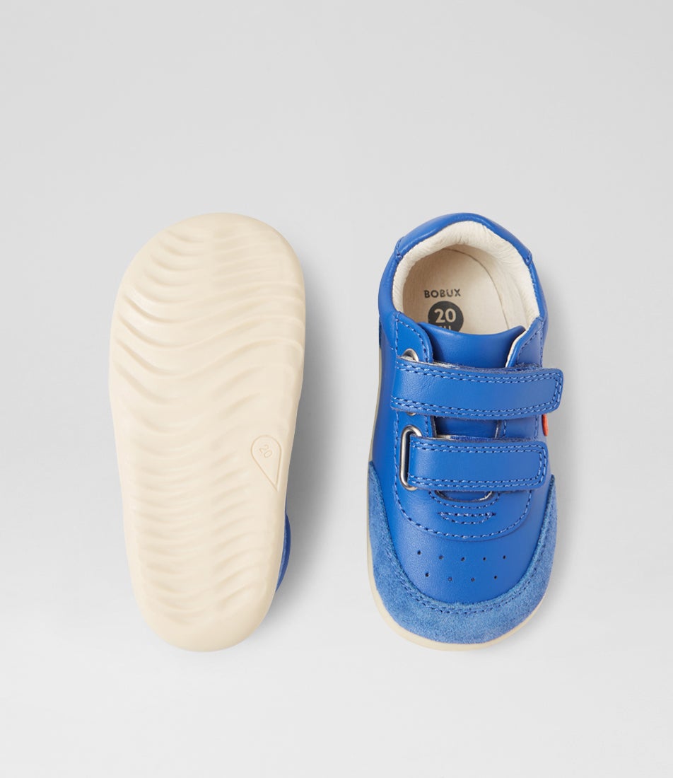 Bobux Su Champ Infant Olympian Blue Leather Sneakers