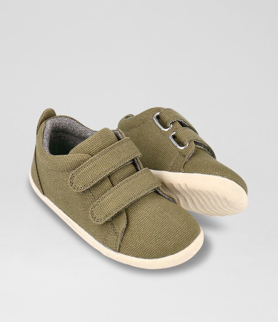 Bobux Su Grass Court Canvas Infant Sea Kelp Canvas Sneakers