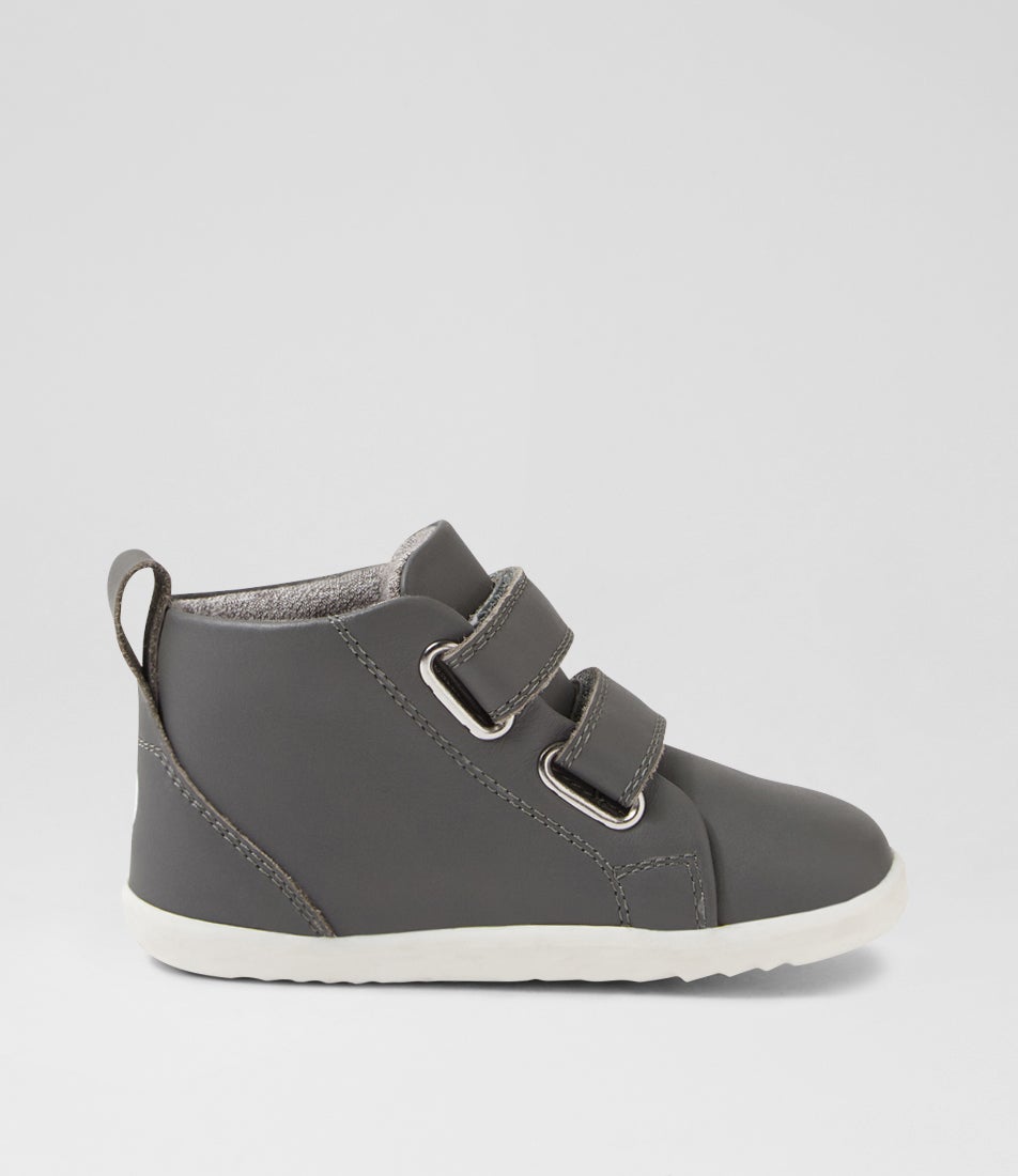 Bobux Su Grass Court High Pre Smoke Leather Ankle Boots