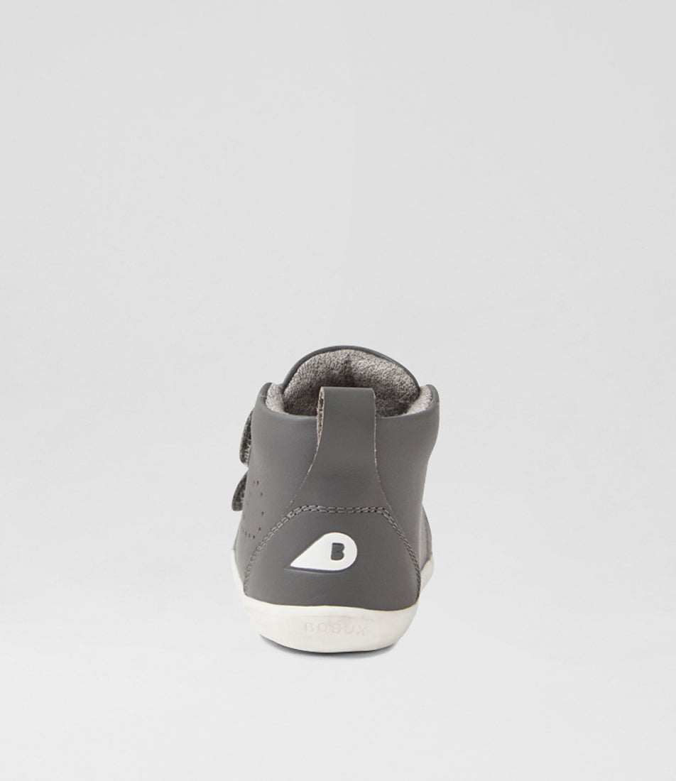 Bobux Su Grass Court High Pre Smoke Leather Ankle Boots