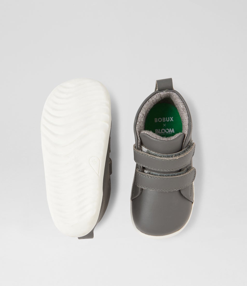 Bobux Su Grass Court High Pre Smoke Leather Ankle Boots