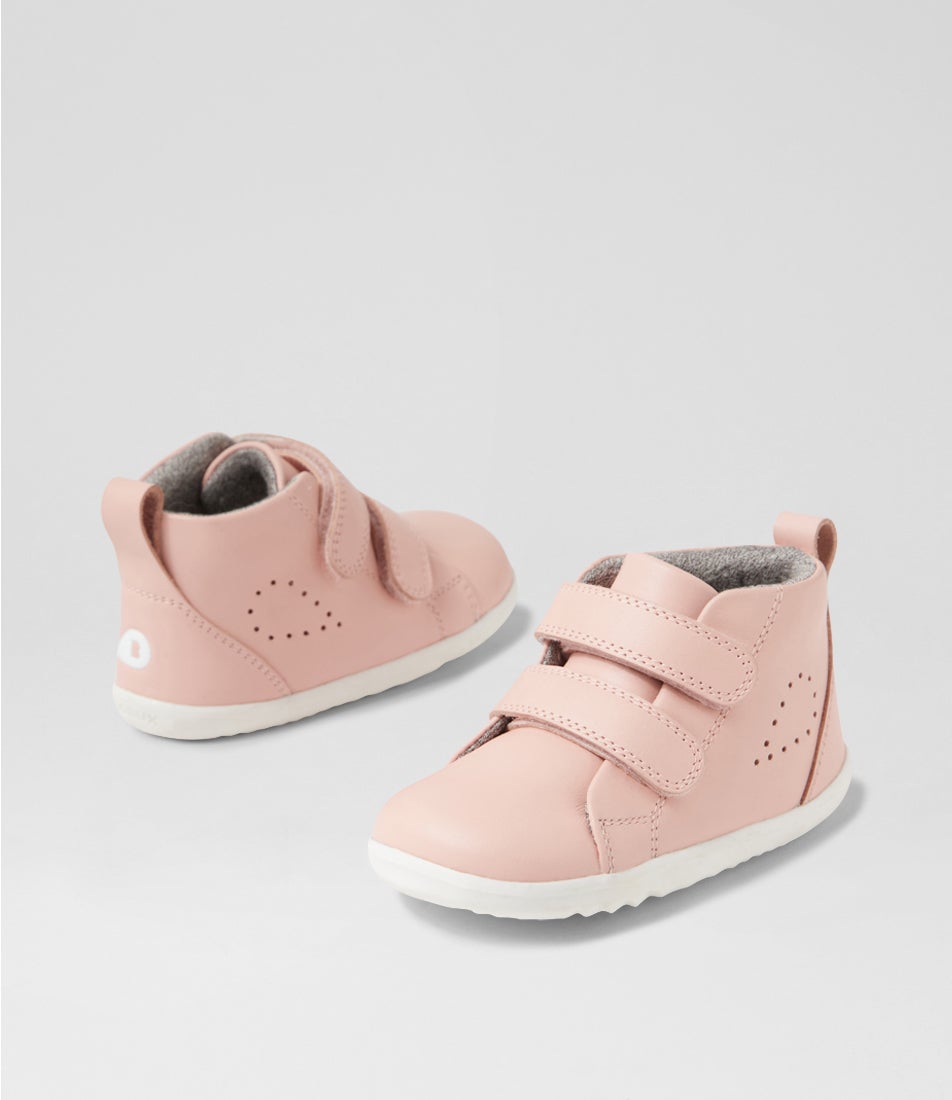 bobux Su Grass Court High Seashell Leather Ankle Boots