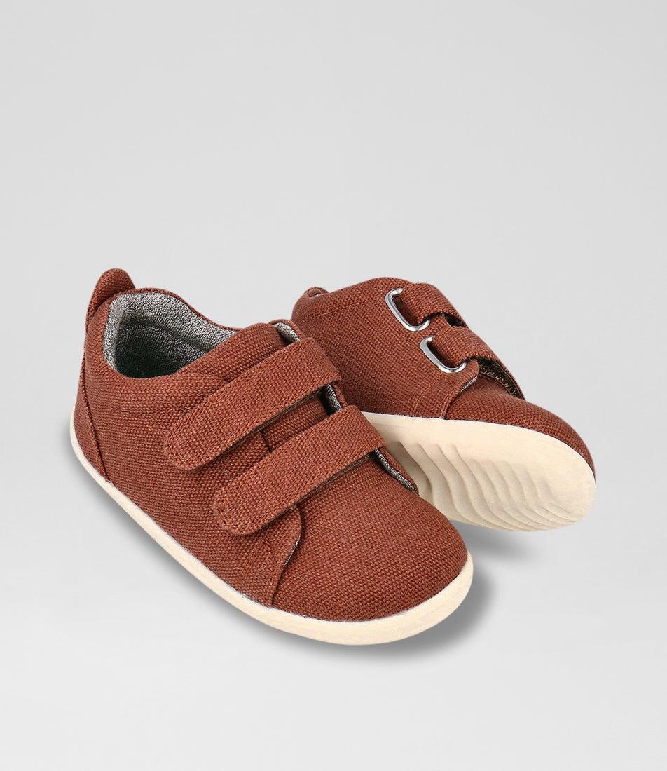Bobux Su Grass Court Infant Nutshell Canvas Sneakers