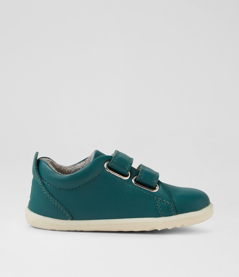 Bobux Su Grass Court Infant Rainforest Leather Flat Shoes
