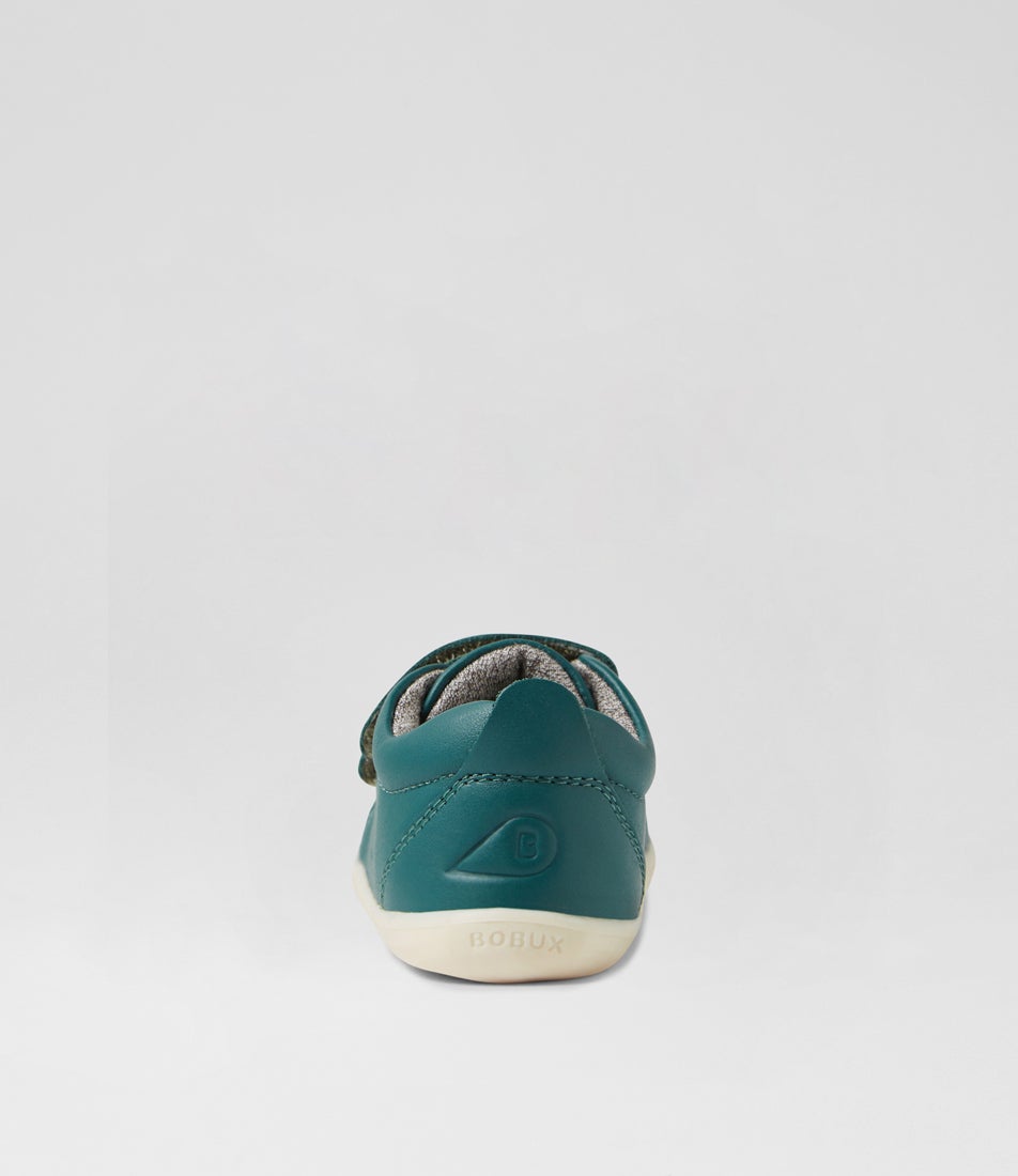 Bobux Su Grass Court Infant Rainforest Leather Flat Shoes