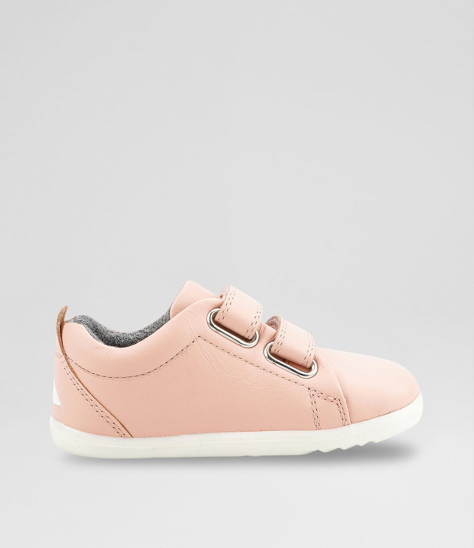 Bobux Su Grass Court Infant Seashell Leather Flat Shoes