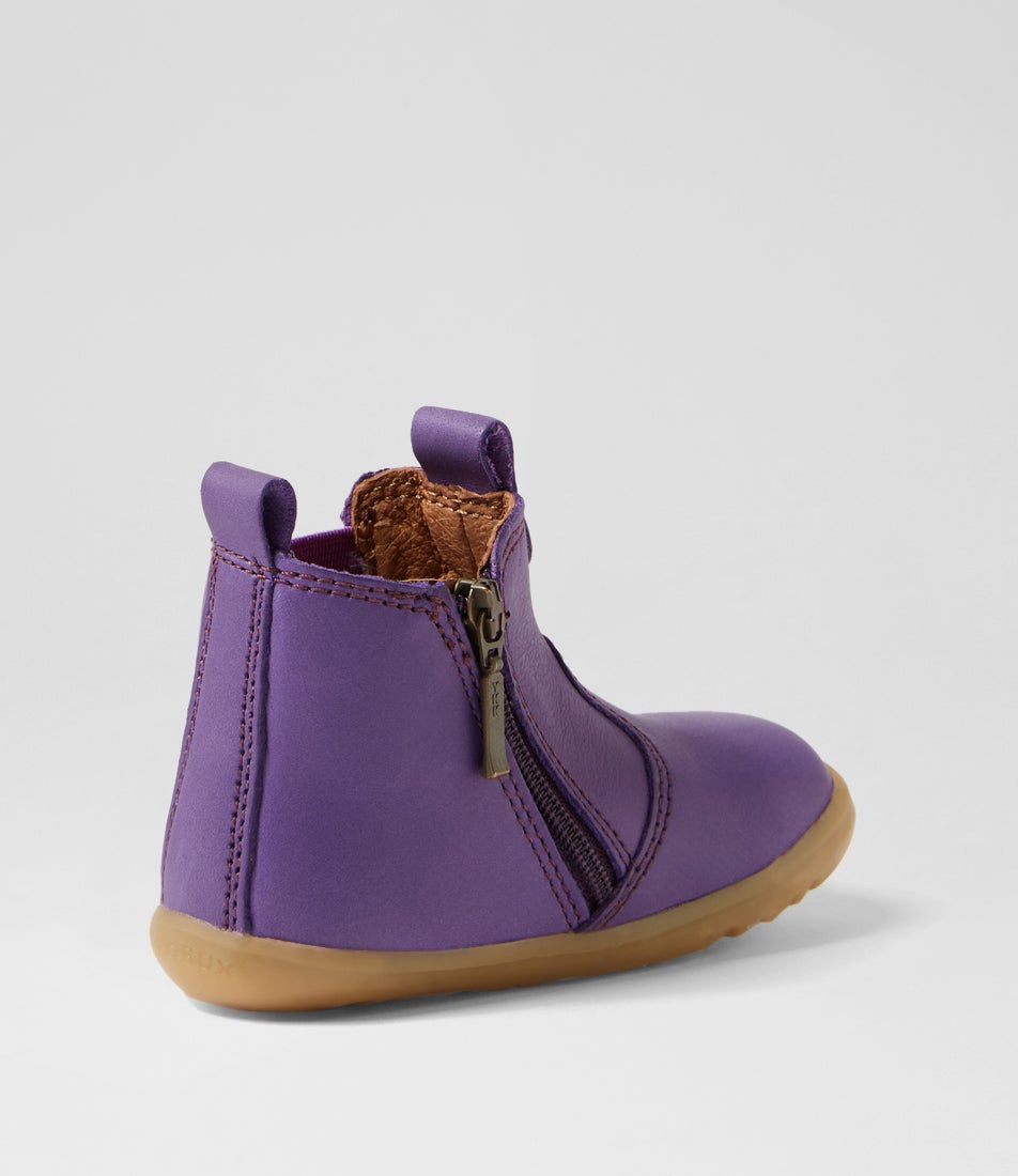 Bobux Su Jodhpur Infant Indigo Wild Berry Leather Chelsea Boots