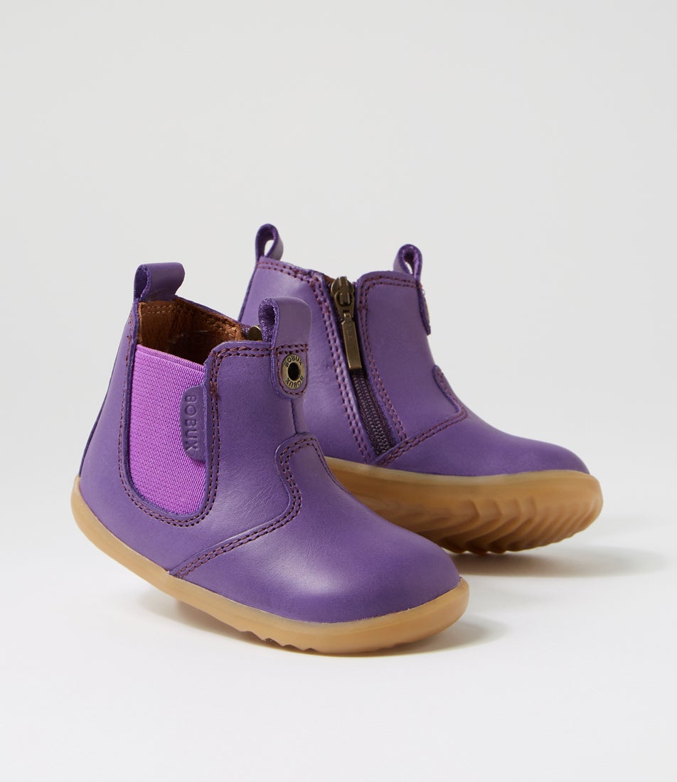 Bobux Su Jodhpur Infant Indigo Wild Berry Leather Chelsea Boots