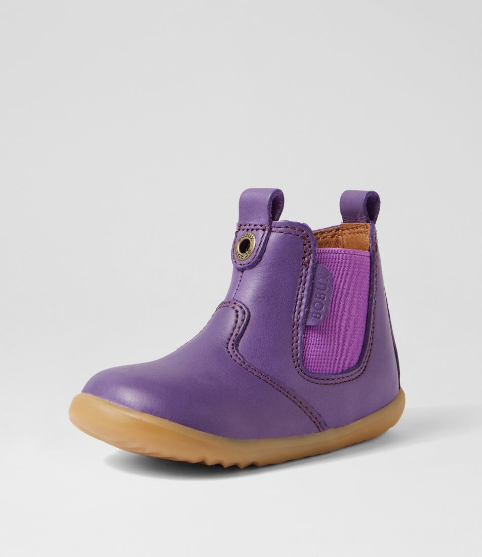 bobux Su Jodhpur Infant Indigo Wild Berry Leather Chelsea Boots
