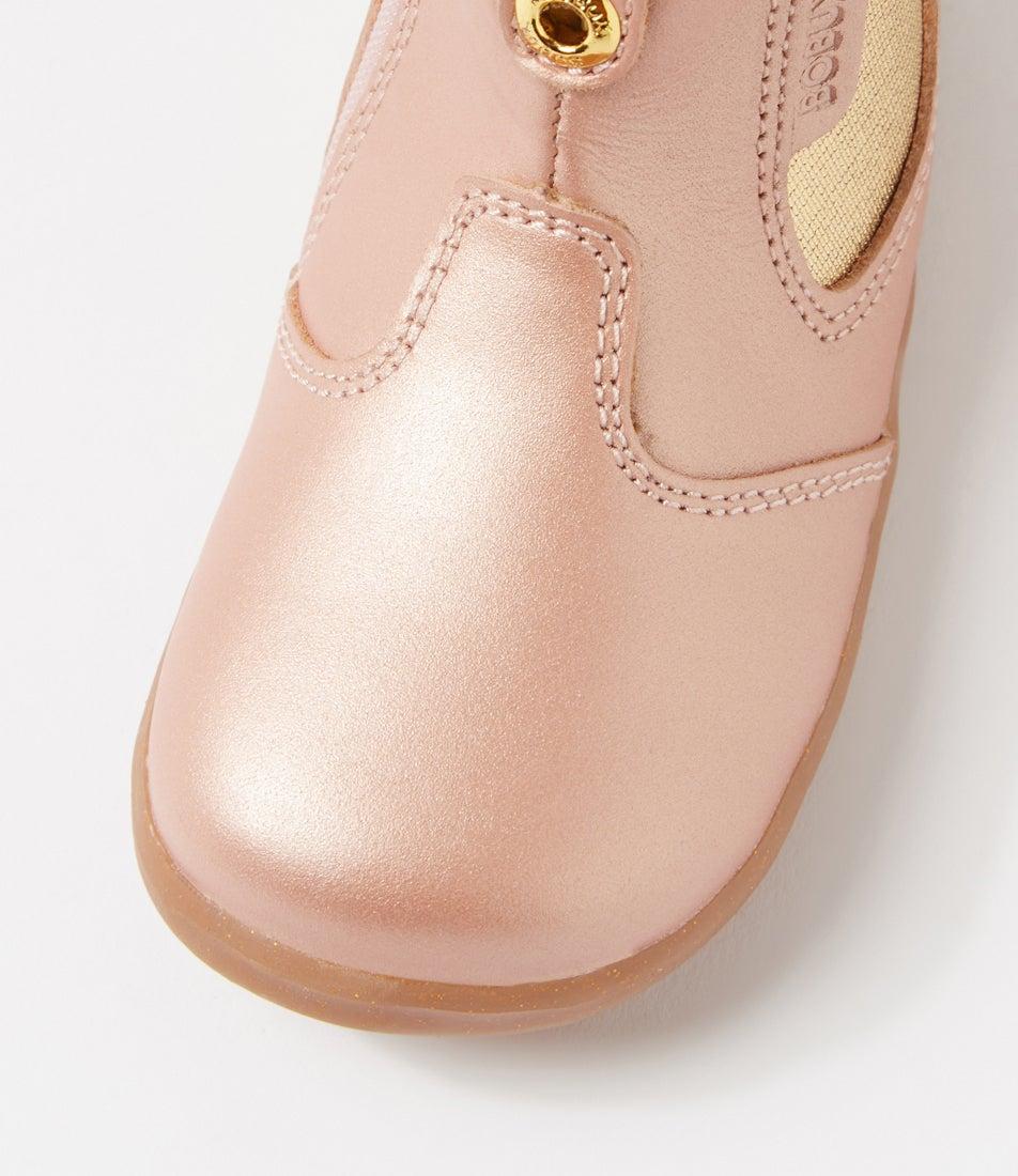 Bobux Su Jodhpur Infant Rose Gold Leather Chelsea Boots