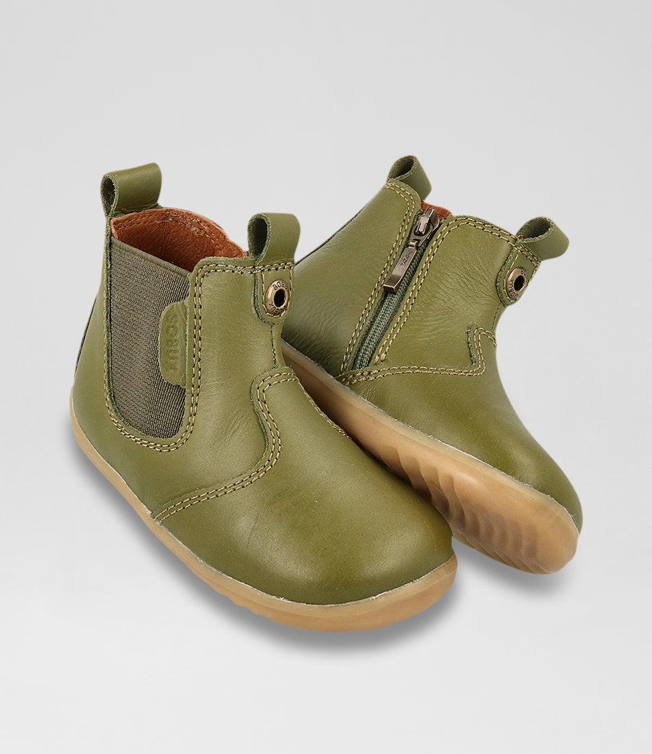 Bobux Su Jodhpur Infant Sea Kelp Leather Chelsea Boots