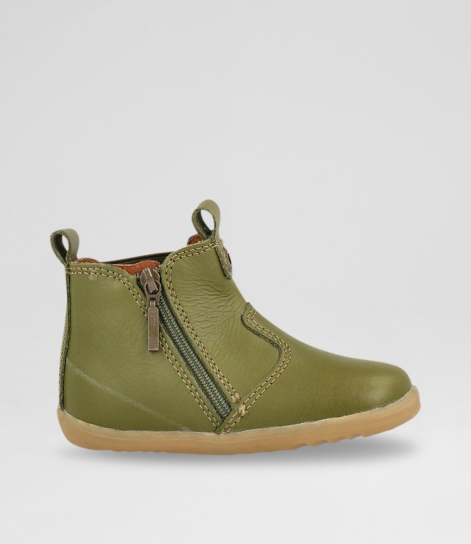 Bobux Su Jodhpur Infant Sea Kelp Leather Chelsea Boots