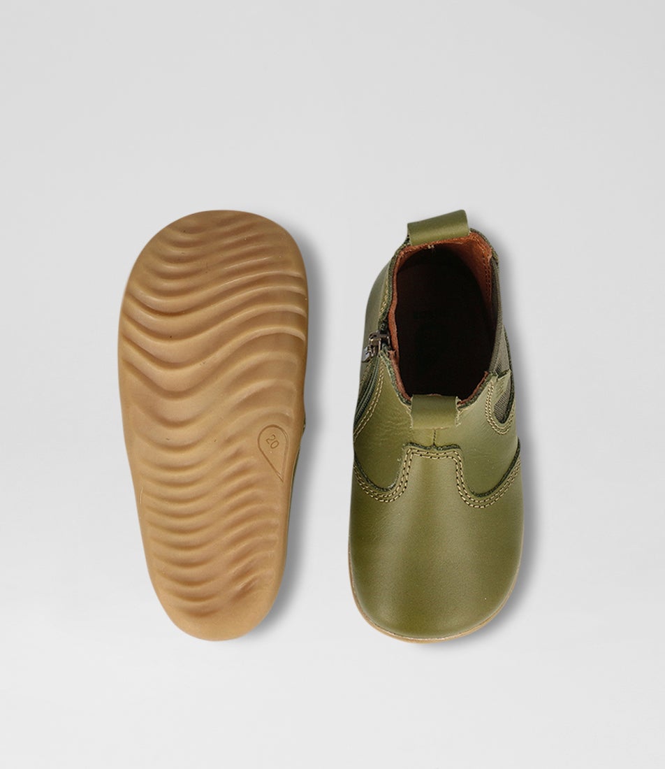 bobux Su Jodhpur Infant Sea Kelp Leather Chelsea Boots