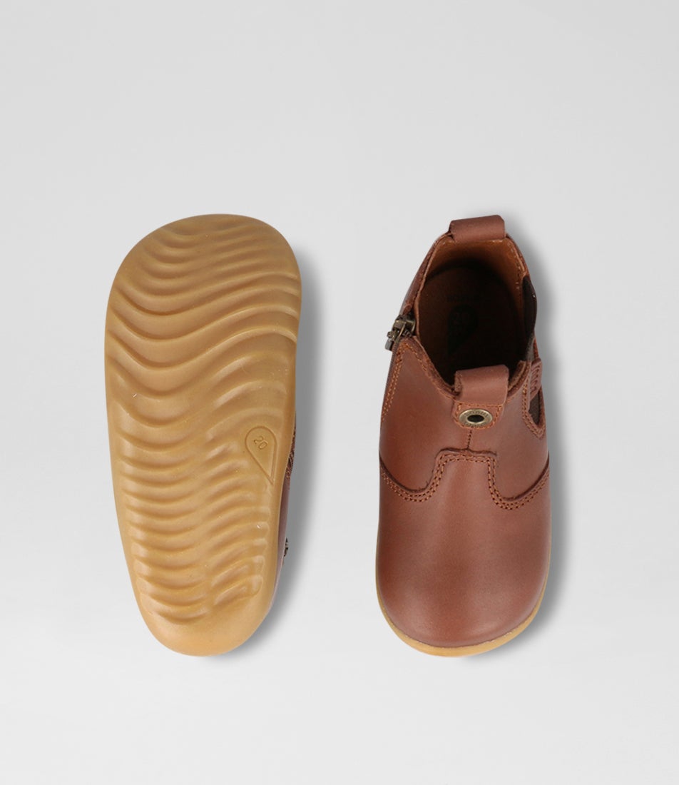 Bobux Su Jodhpur Infant Toffee Leather Chelsea Boots