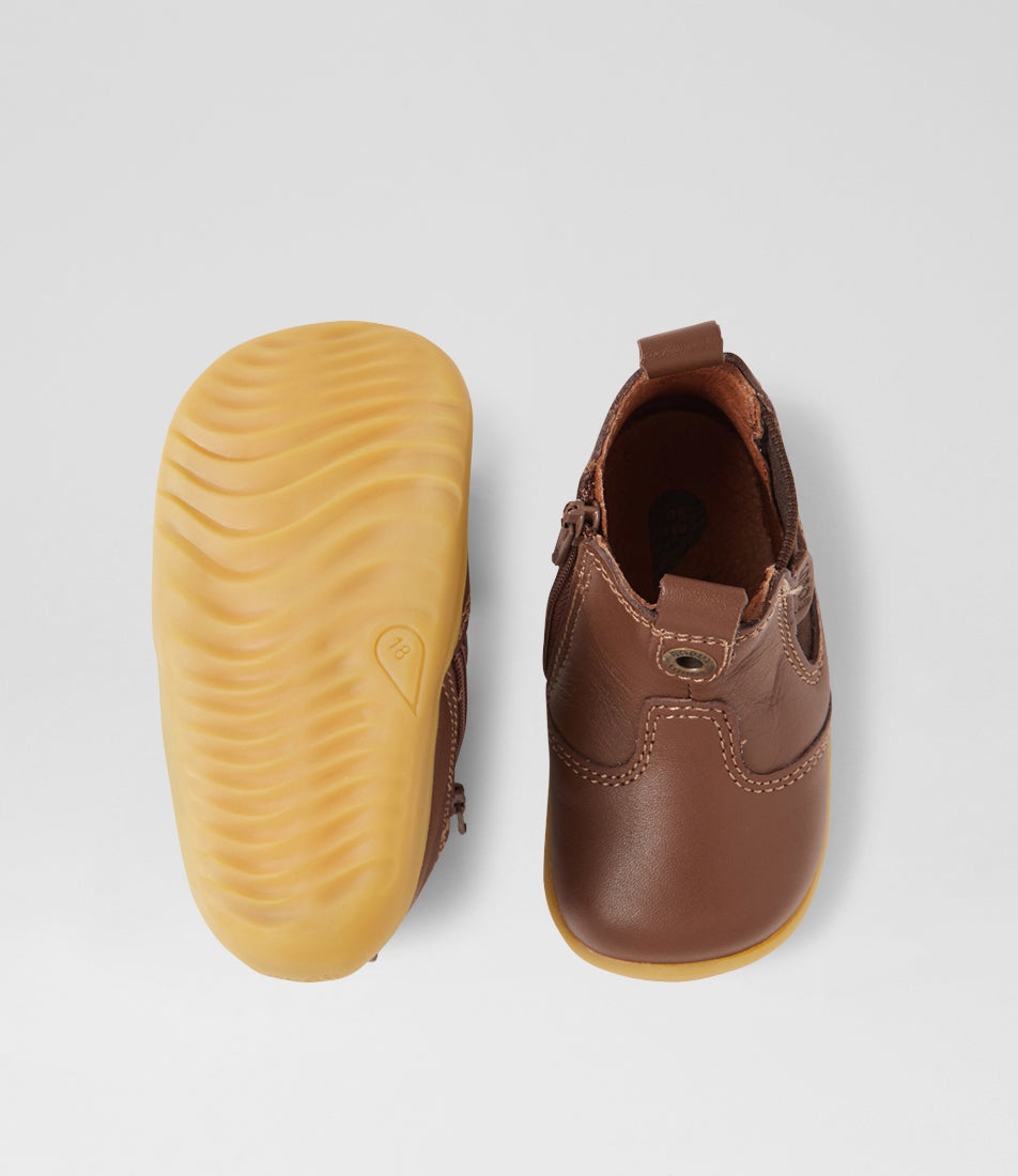 Bobux Su Jodhpur Infant Toffee Leather Chelsea Boots
