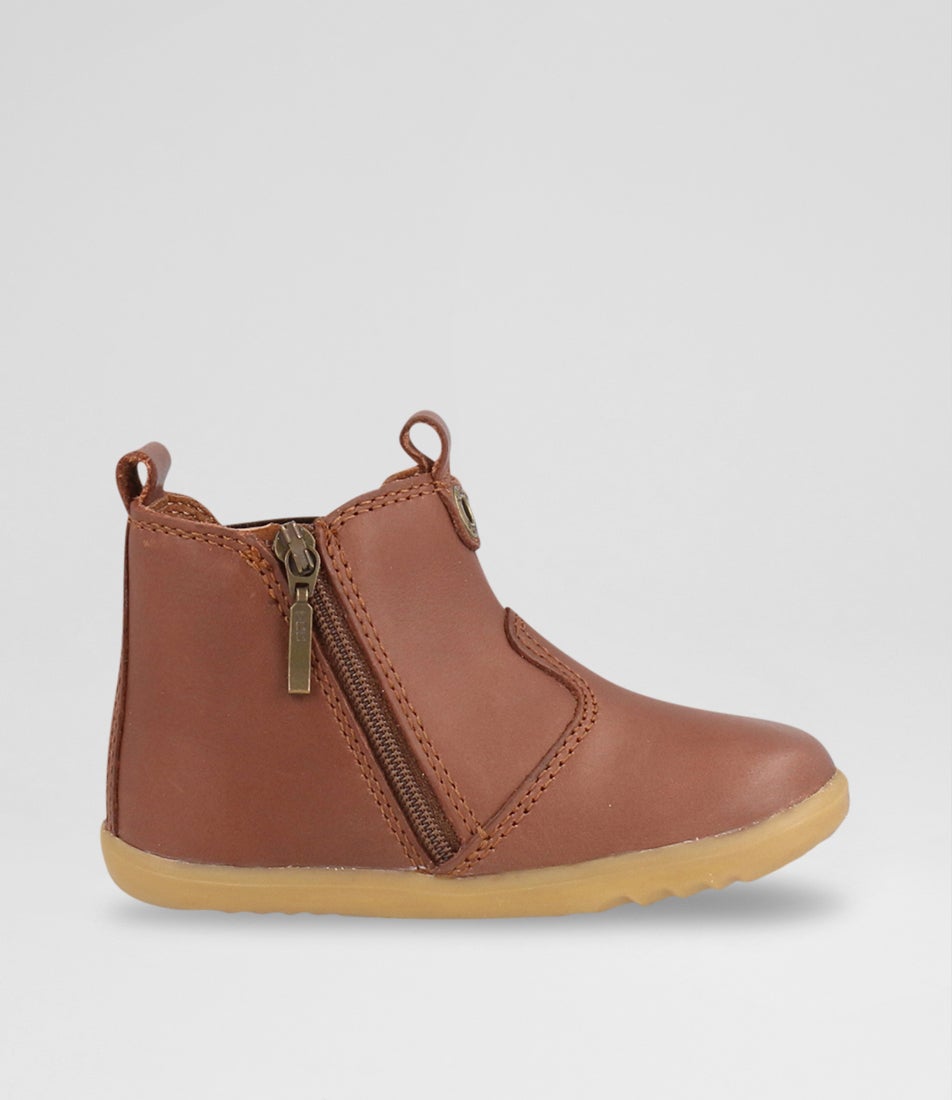 bobux Su Jodhpur Infant Toffee Leather Chelsea Boots
