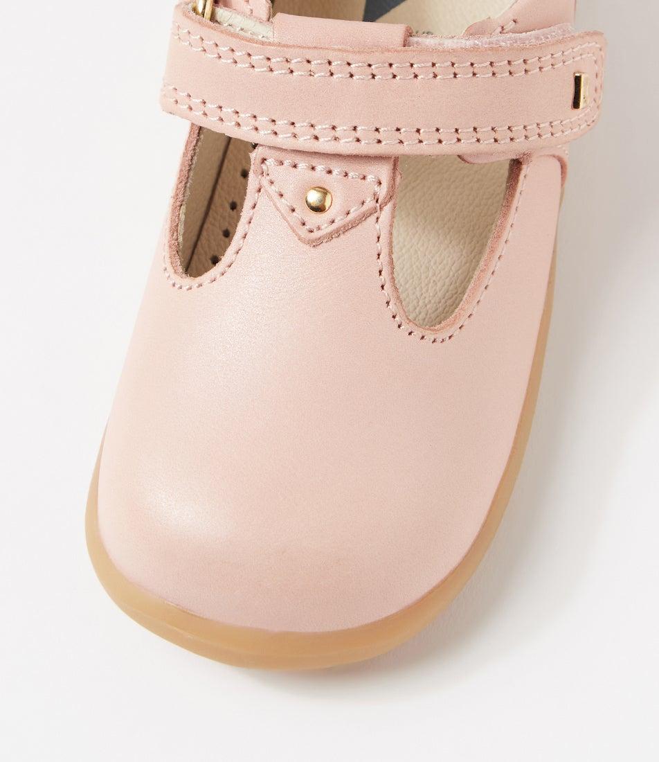 Bobux Su Louise Infant Dusk Pearl Leather Flat Shoes